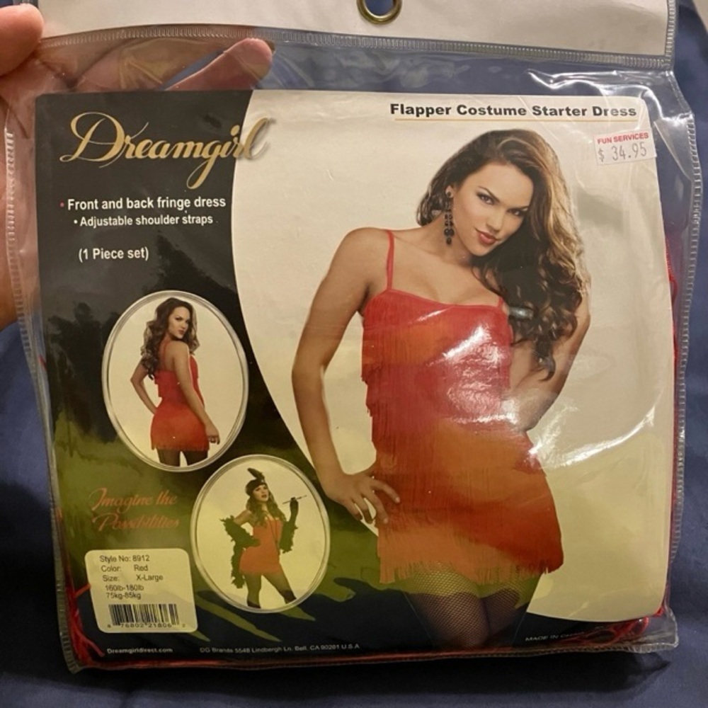 Red Fringe Dress - Costume Starter